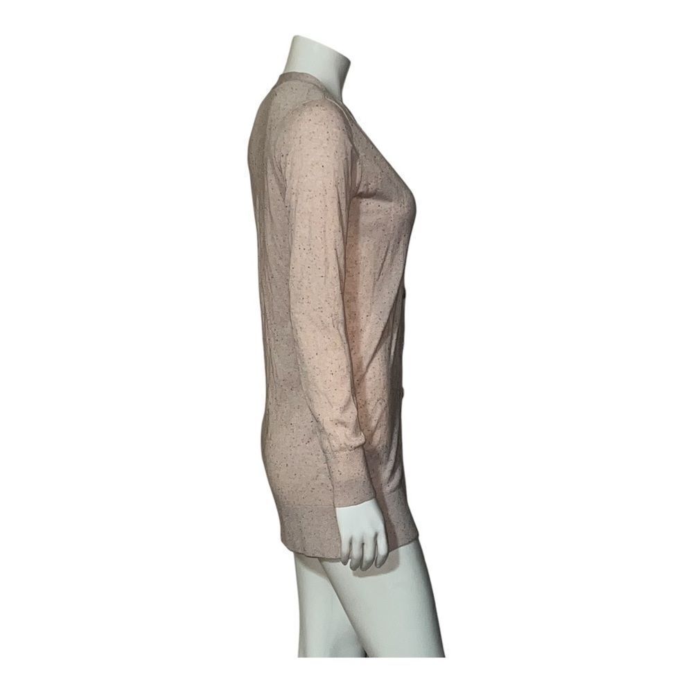 LOFT Ann Taylor Speckled Beige Button Up Cardigan Knit Small EUC - Picture 6 of 9